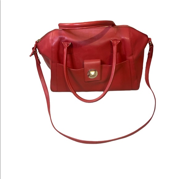 Kate Spade bright Red Satchel Travel Bag - Picture 1 of 8